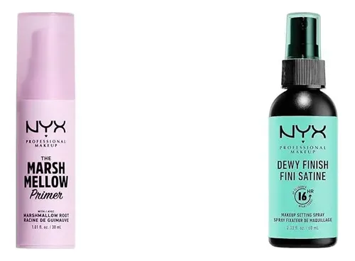 Primers Y Spray Dewy Vegano Nyx Fijador 16h