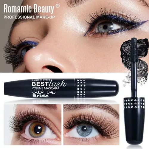 Romanticbeauty Máscara Pestañas Agua Resistente Rizada
