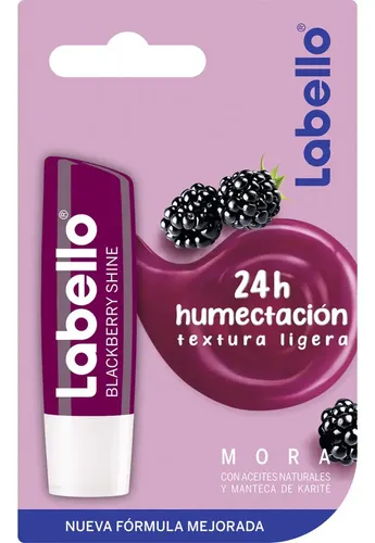 Labello Bálsamo Labial Protector Humectante Mora 4.8g