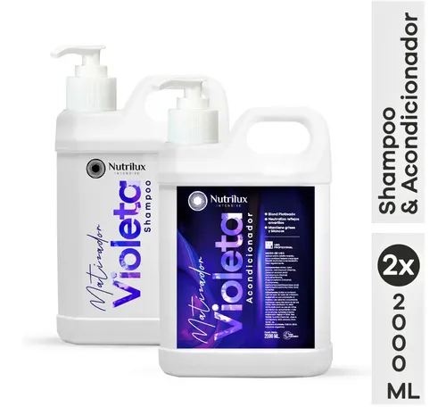1 Shampoo X2 L + 1 Crema X2l Matizadores Violeta Con Cremera