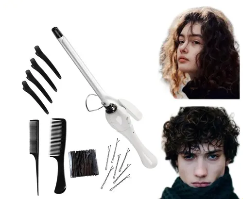 A 9mm Curling Iron Wool Small Curling Wand Teddy Curling @ F