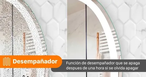 Espejo Redondo Inteligente Luz Led 80 Cm Bluetooth Premium