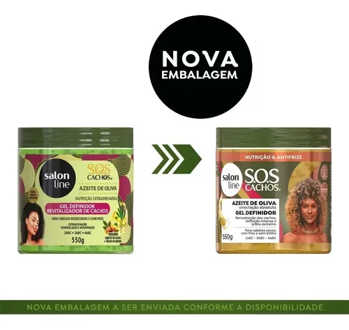 Salon Line Gel Definidor Y Day After Aceite Oliva Curly Girl