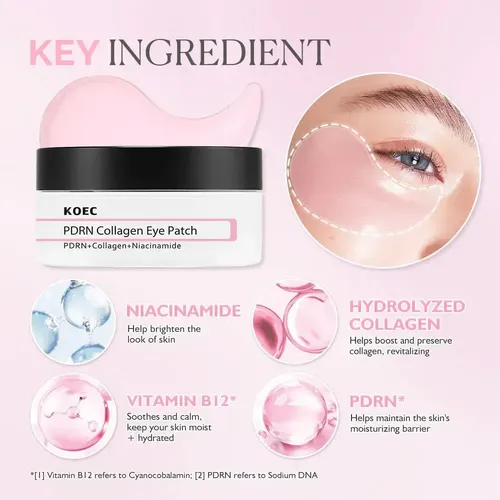 Parches Ojeras Colageno Pdrn Mascarilla Ojos X 60 Un