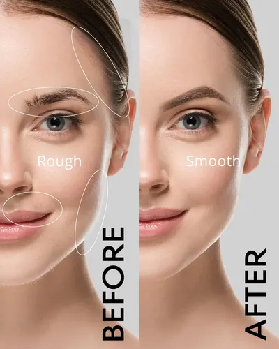Depilación Facial Eléctrica Recargable 2 En 1 Para Mujeres