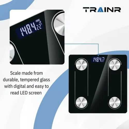 Báscula Corporal Digital Trnr-bdyscle-blk, Báscula