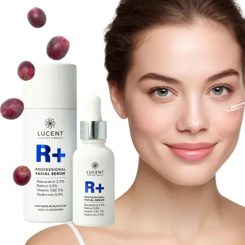 Serum Facial Lucent Resveratrol+retinol+ Ac Hialuronico Tipo de piel Todo tipo de piel