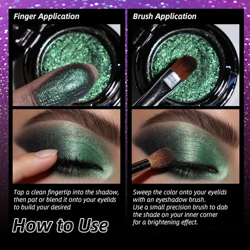 Paleta De Sombra Holográfica Duochrome 04 Purple Smoke