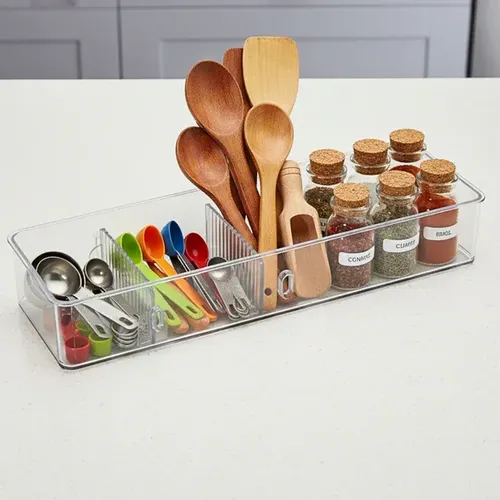 Organizador Acrílico Transparente Multiuso 30x20cm Potiers