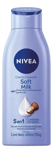 Crema Corporal Nivea Soft Milk 5en1 Piel Seca 400ml Pack X3