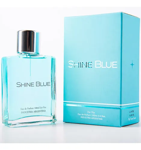 Perfume Shine Blue EDP Mujer 100ml + Crema Manos Cuerpo 250ml Town Scent
