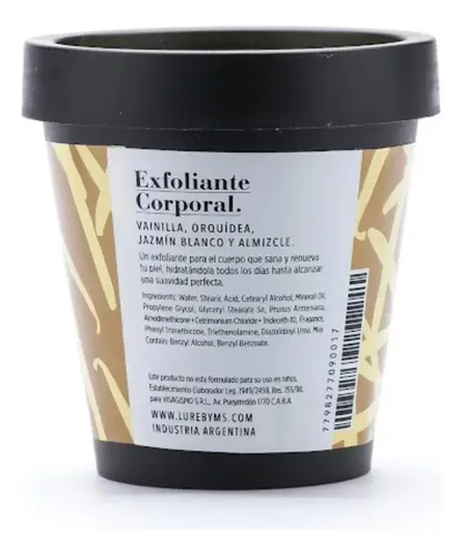 Crema para cuerpo Lure by Mariana Saric Body Care Body Scrub – Lure en pote 200mL vainilla