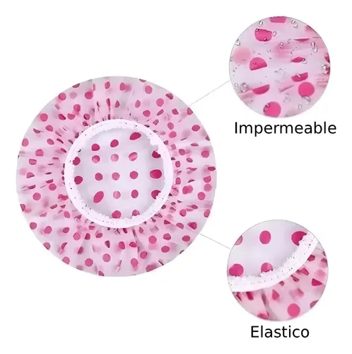 Cofia Baño Impermeable Elástica Nylon Poliéster FR Color