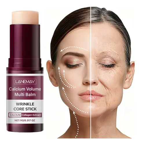 Bálsamo Antiarrugas Calcium Volume En Barra Para Rostro, 9 G Todo Tipo De Piel Día/noche