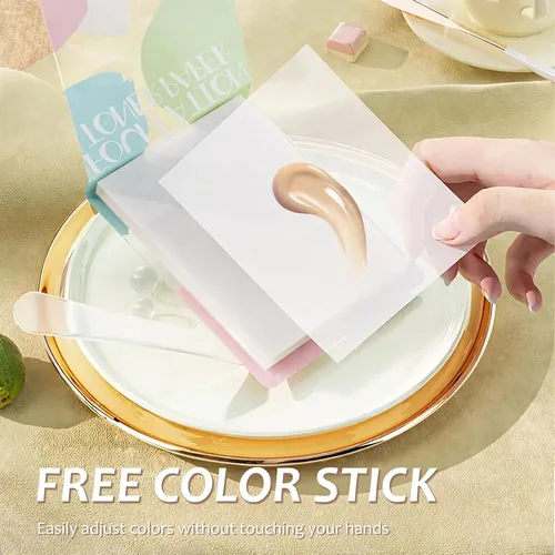 Papel De Paleta De Maquillaje, 2 Piezas De Papel De Paleta L