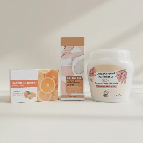 Crema Depilatoria Para Rostro Y Axilas, Crema Corporal Jabón