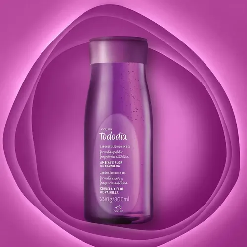 Jabon Liquido coporal nutritivo en gel Natura Tododia Ciruela y flor de vainilla 300 Ml