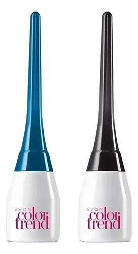 Delineador Líquido Color Trend Ojos Avon Acabado Mate Color Negro matte