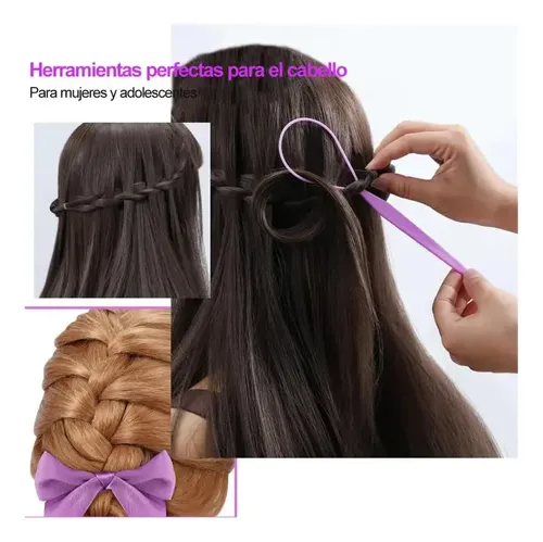 2000 Piezas Mini Ligas Para Cabello Y Pinzas Niñas Multicolor Sólido