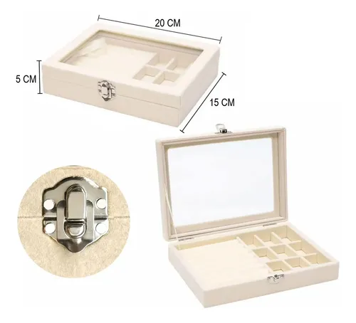 Organizador De Joyas Caja Alhajero Maquillaje Colores