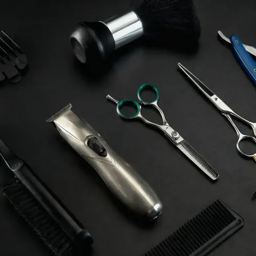 3pzs Cepillo Y Limpieza Y Cabello Para Barberos Negro