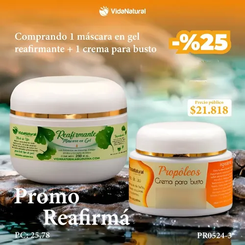 Combo Reafirmá! Mascara Gel Reafirmante Y Propoleo En Crema