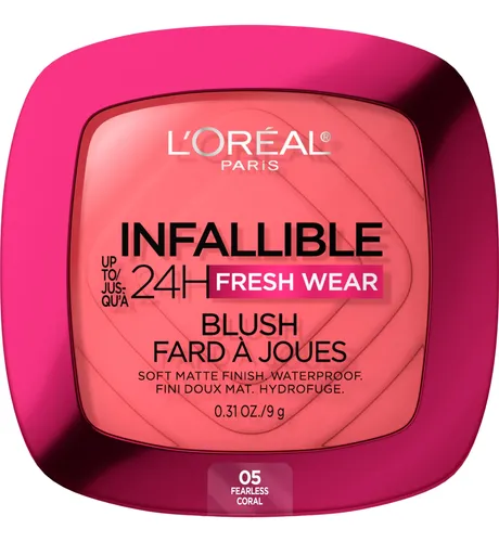 Rubor Infalible Fearless Coral De L Oreal Paris, 0.31 Onzas