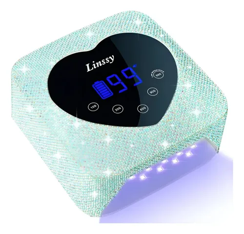 Lámpara De Uñas Uv Led Inalámbrica Con Pantalla Azul