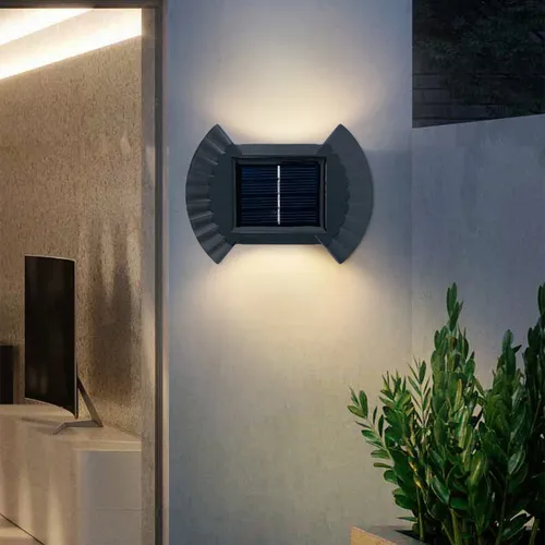 Espejo De Pared O Que Emite 8 Luces Solares Hacia Arriba Y H