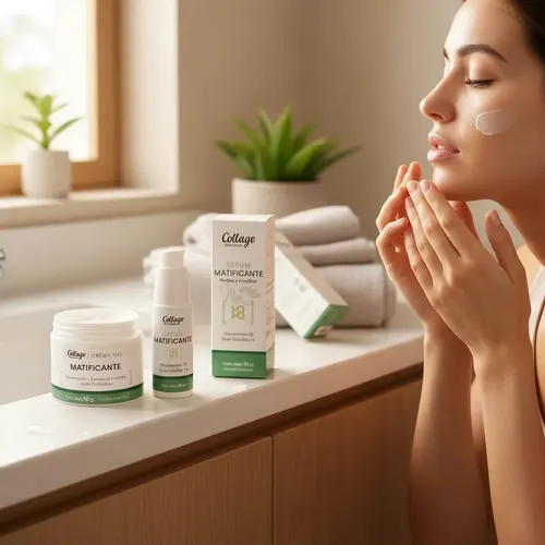 Kit Facial Serum + Crema Niacinamida Matificante Collage