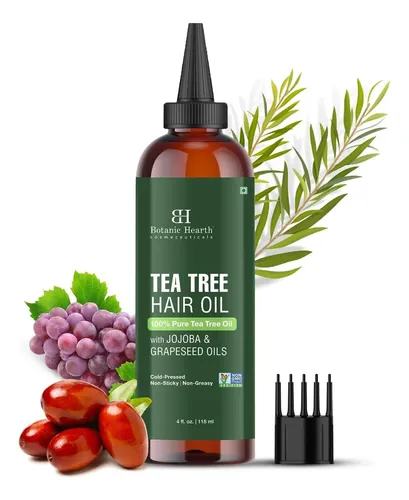 Aceite Capilar Botanic Hearth Tea Tree Con Jojoba Y Semillas