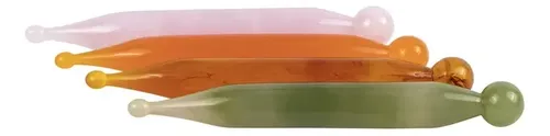 Stick Facial De Acupuntura Gua Jade Massage Sha, 1 Pieza, Pi Yellow 01