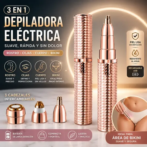 Depilador De Cejas Y Depiladora Facial Electrica