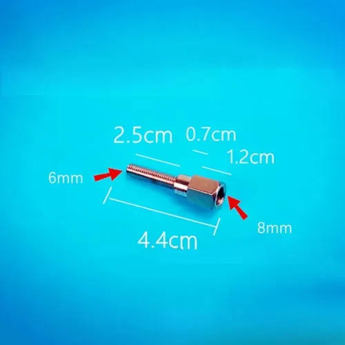 Aumenta La Altura Del Espejo 4,4 Cm; Adaptador De 6 Mm A 8 M