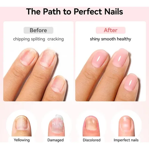 Base De Uñas 4 En 1 Con Cobertura Y Fortalecimiento Nude