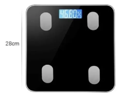 Balanza Digital Inteligente Myal Para Baño Con Bluetooth y Medidor de Grasa e IMC