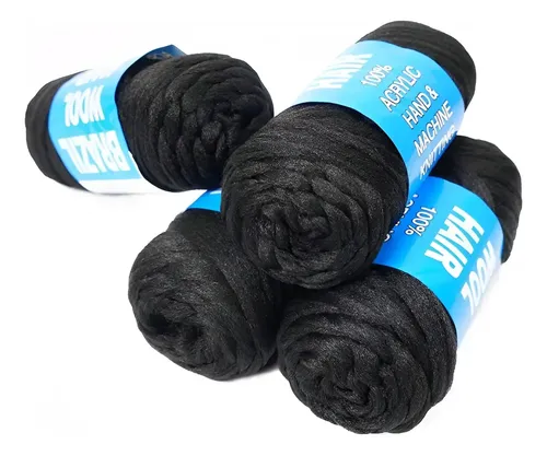 Hilo Lana Kanekalón Para Trenzas Africanas Y Rastas Rollo