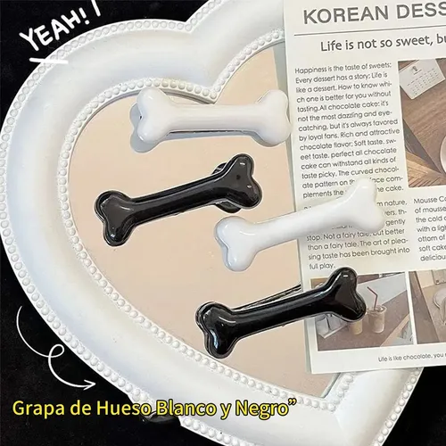 F* 8 Pinza Forma De Hueso Pasador Broche Accesorio Para