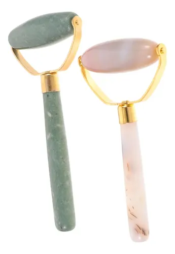 Rodillos De Jade Portátiles Para Masaje Y Cuidado Facial