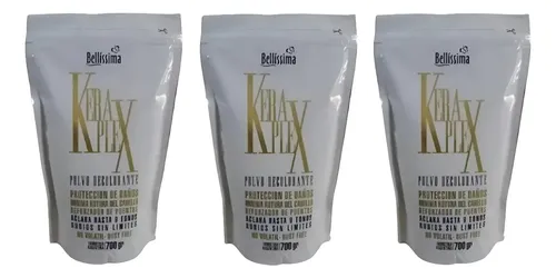 Polvo Decolorante Profesional Keraplex Bellissima 700 Gr X 3