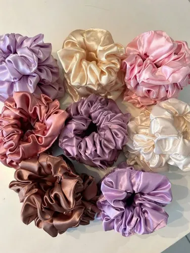 Scrunchies Saten Surtidas-pack X 100 Unidades, Mayorista