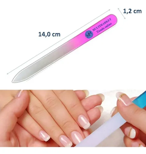 Lima De Vidrio Templado Cristal Para Uñas