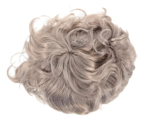 Peluca Gris Claro Abuelita Divertida Cosplay Fiesta