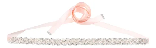 Accesorios De Moda Cinturón De Novia Con Cristales Rosa Eleg