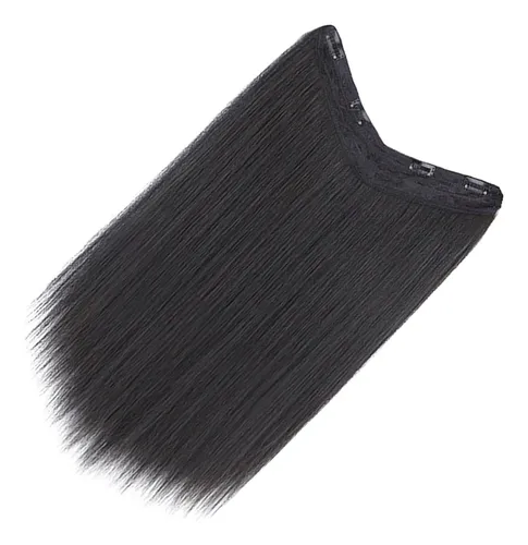 Synthetic Hair Piece V Shaped Clip In For Conferences 1set