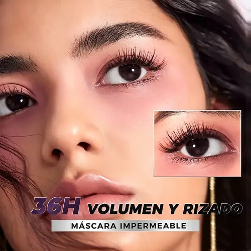 Lozee Rimel Máscara De Pestañas Impermeable Volumen Alarga Negro