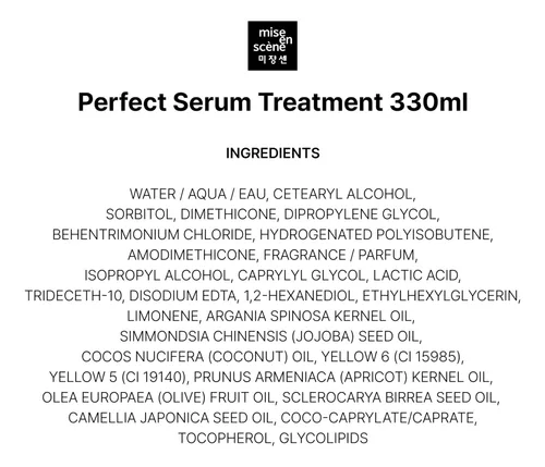 Mascarilla Capilar Mise En Scene Perfect Serum Treatment 330