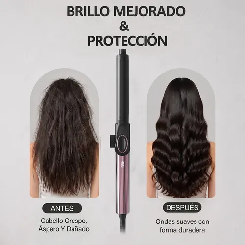 Tenaza Rizadora Cabello 32 Mm Cerámica Anti Frizz Smoky -z