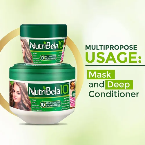Nutribela Mascarilla Capilar Para Cabello Seco Y Dañado
