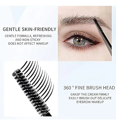 Dageda Gel Fijador De Cejas Negro, Paquete De 2